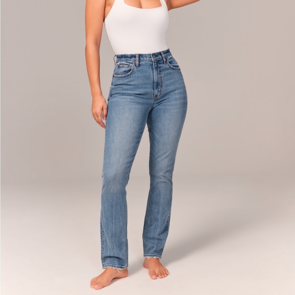 Abercrombie & fitch Ultra High Rise 90s Slim straight jean